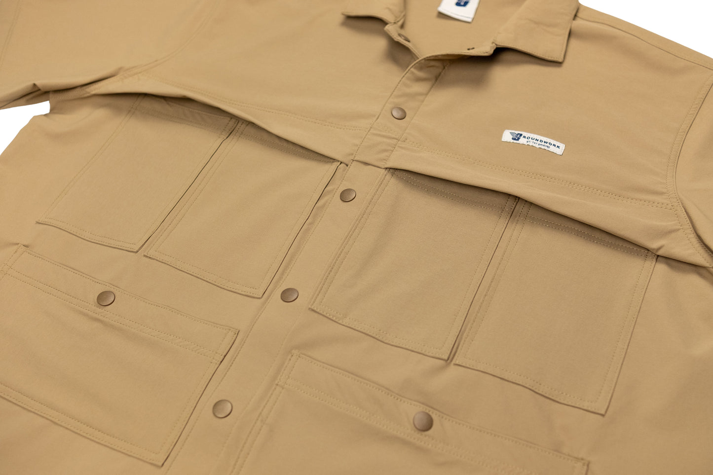 GW Multi-pockets Cropped S/SLVS (Khaki)
