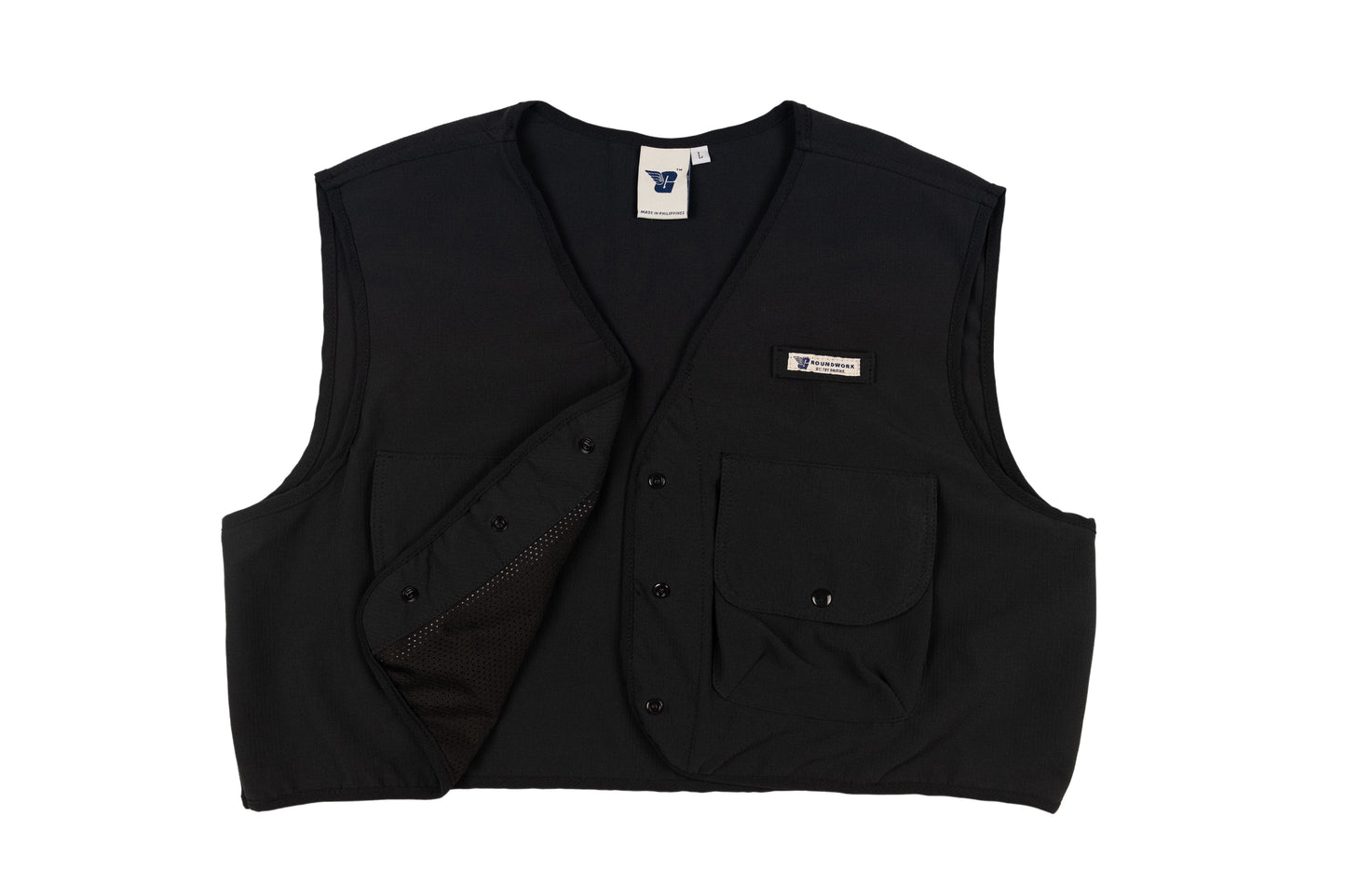 GW Cropped Vest (Black)