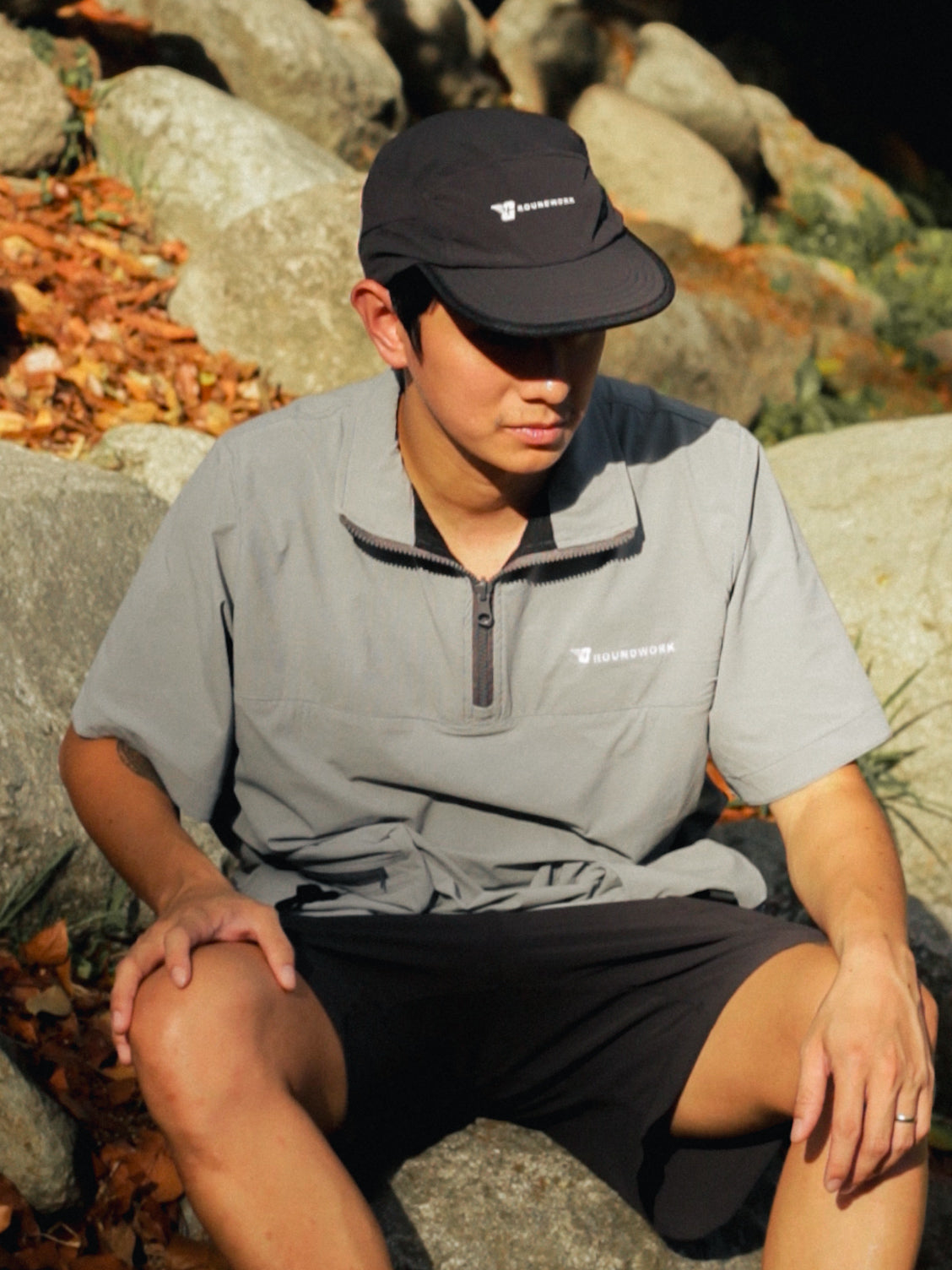 GW Quarter zipped short sleeves V2 (Gray)