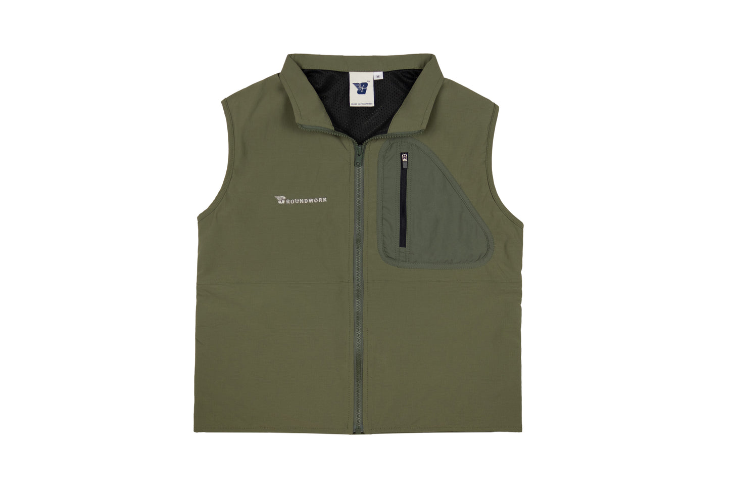 GW Zip Up Women Vest (Army Green)