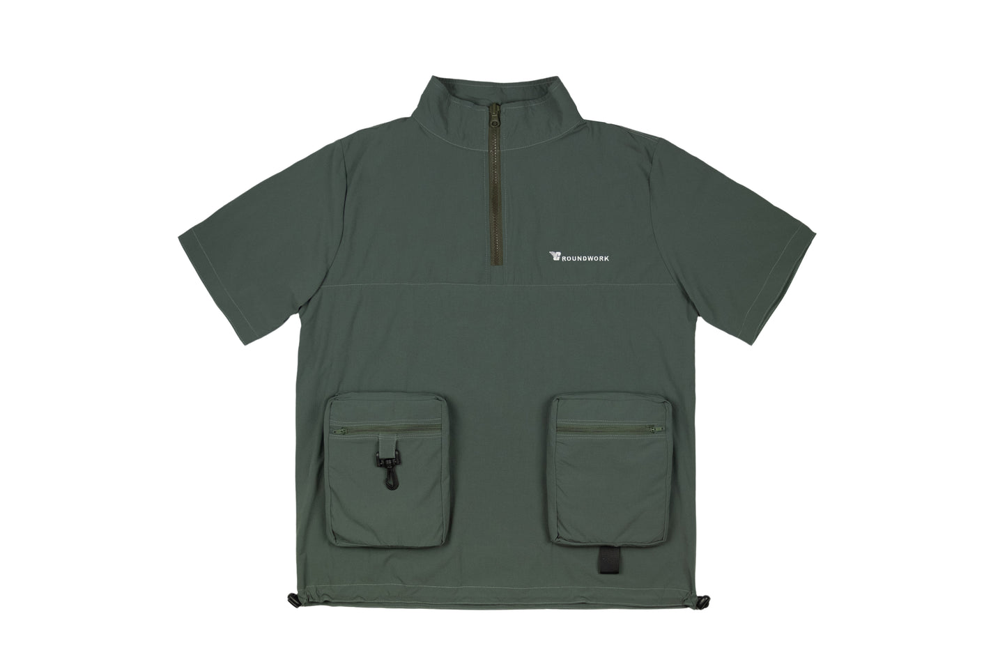 GW Quarter zipped short sleeves V2 (Hunter Green)