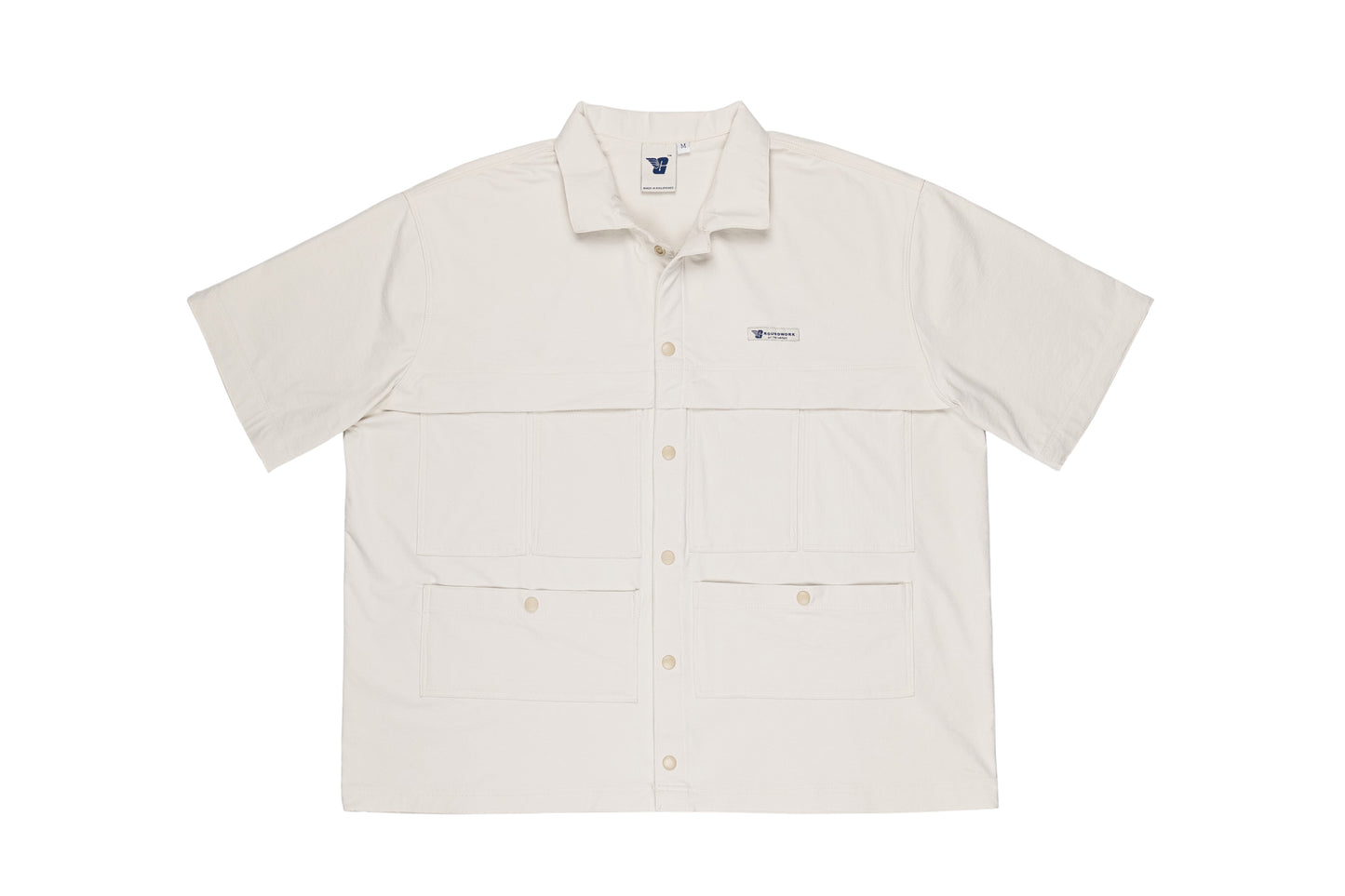GW Multi-pockets Cropped S/SLVS (Off White)