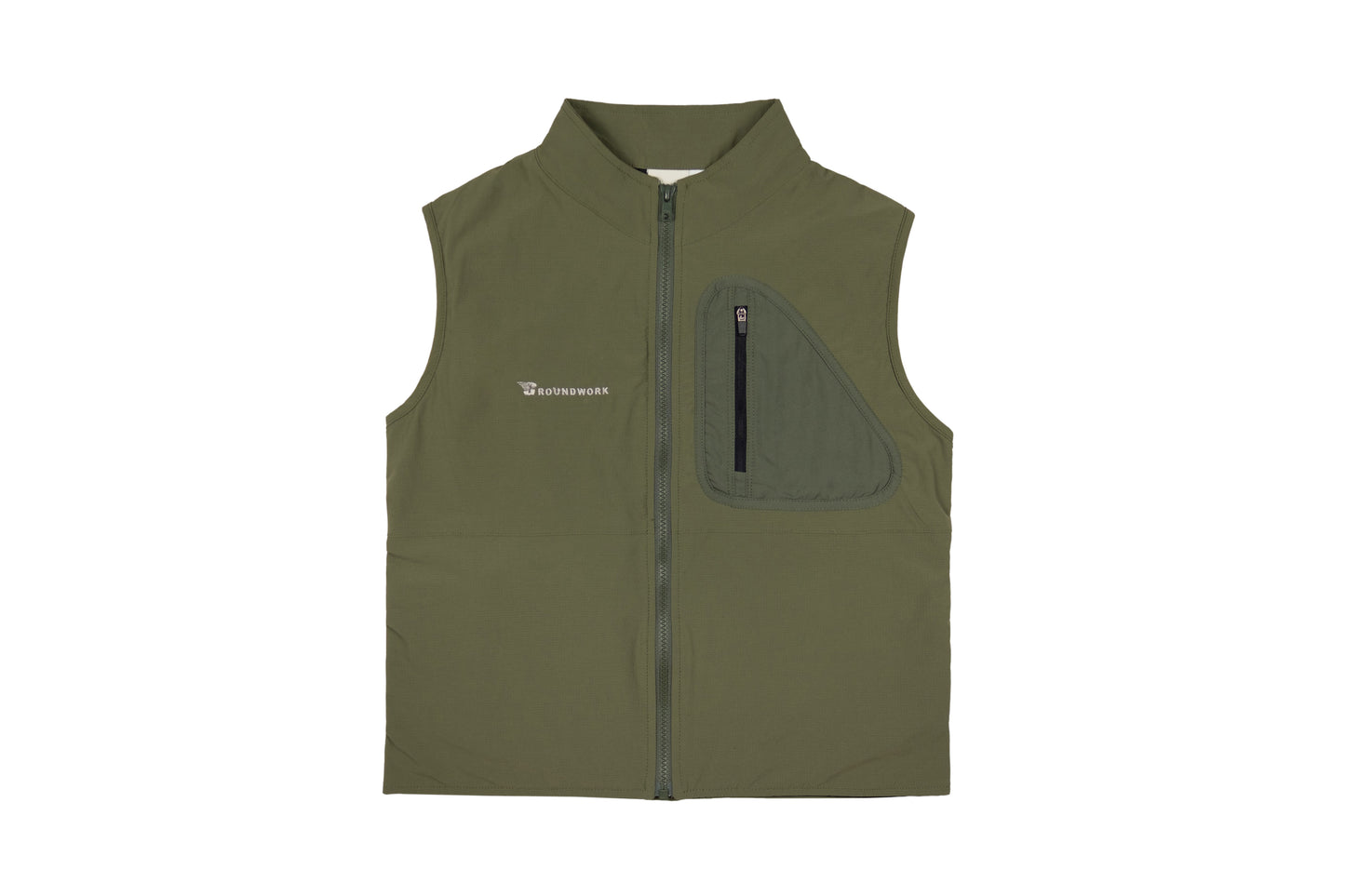 GW Zip Up Women Vest (Army Green)