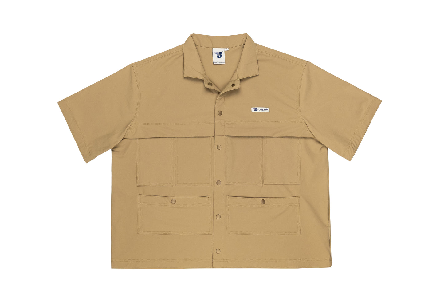 GW Multi-pockets Cropped S/SLVS (Khaki)