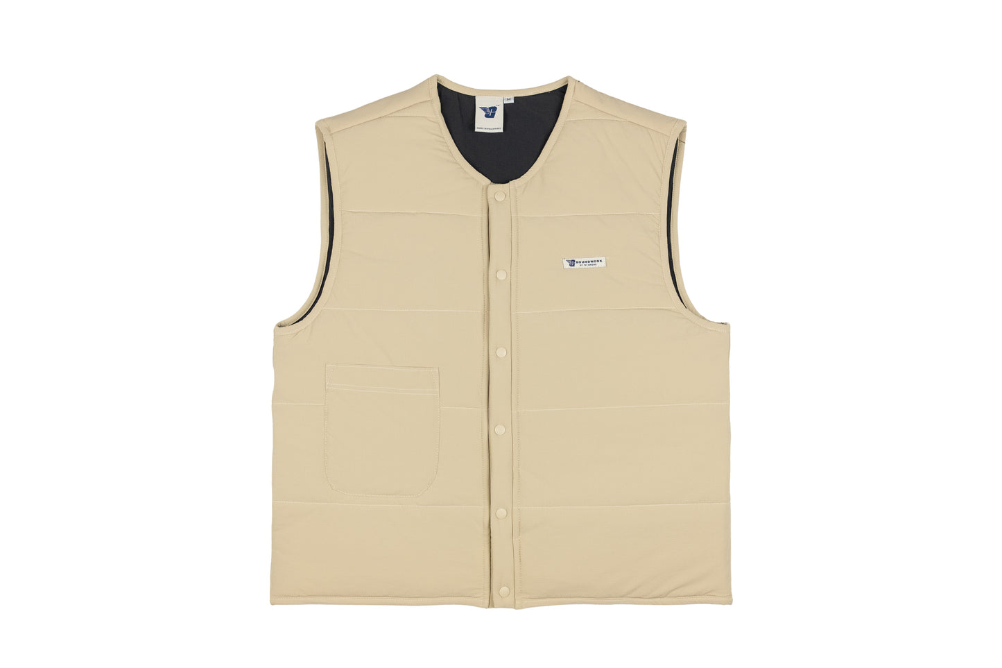 GW Puffer Nylon Vest (Cream)