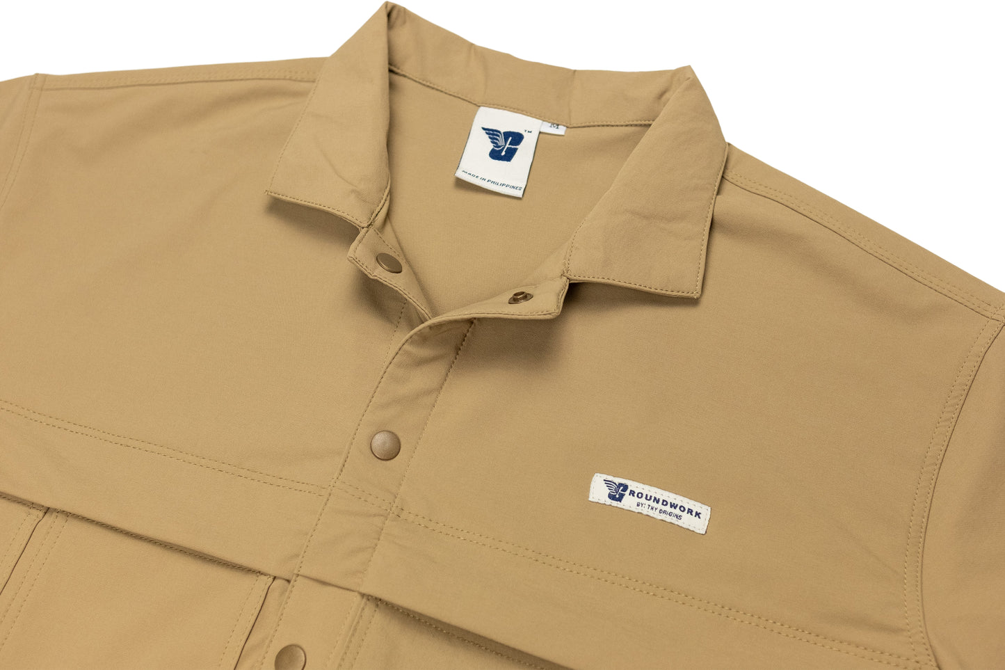GW Multi-pockets Cropped S/SLVS (Khaki)