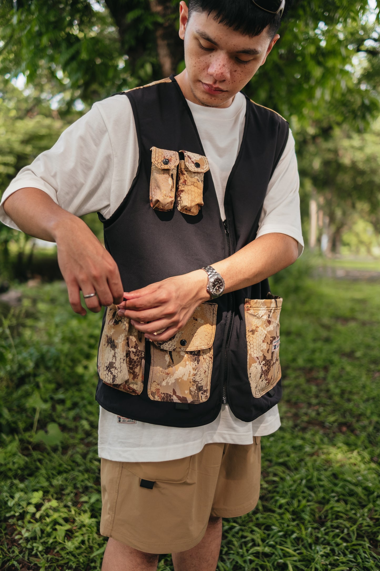 GW SCOUT Utility vest (Black/Reptile)
