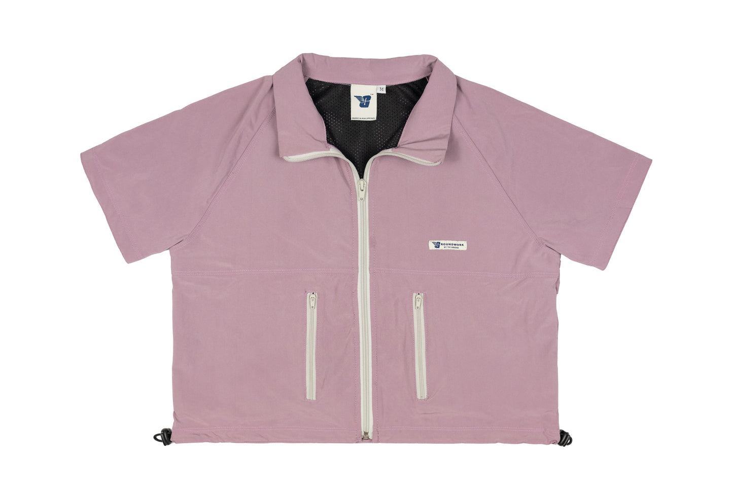 GW Full Zipped Cropped S/SLV (Wisteria Purple)