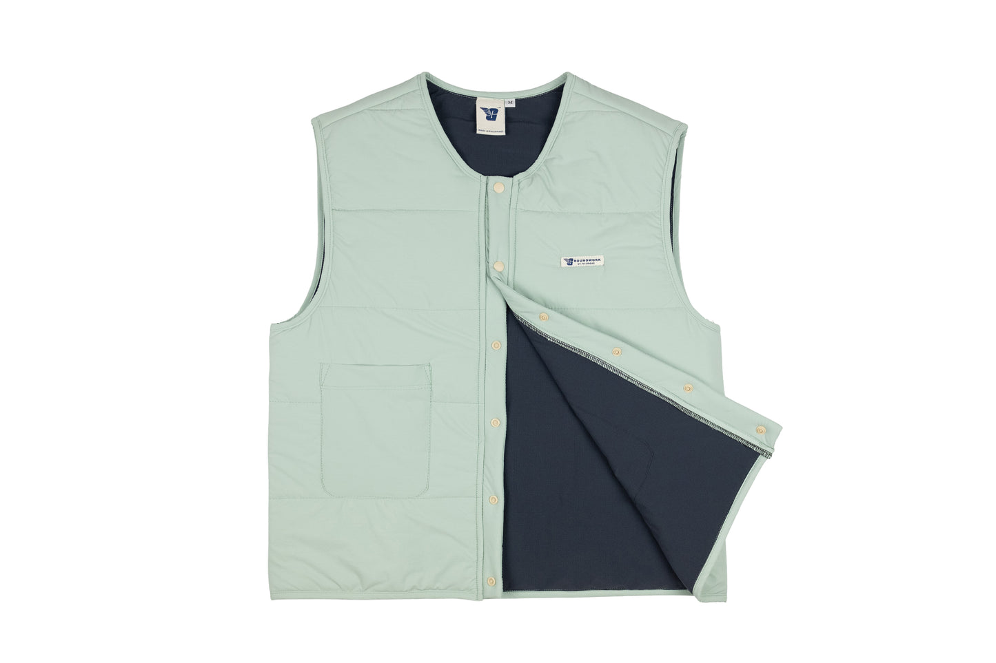 GW Puffer Nylon Vest (Teal)