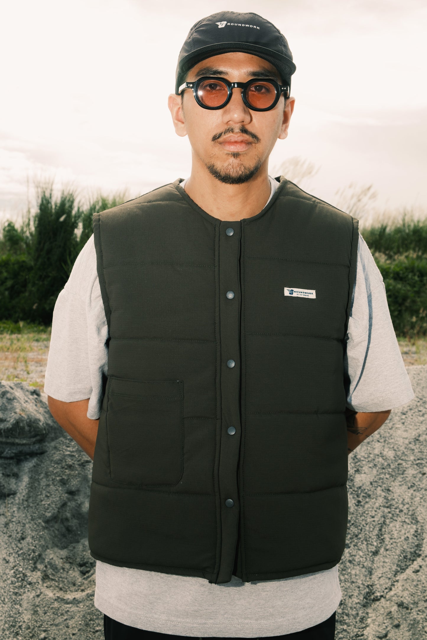 GW Puffer Nylon Vest (Teal)