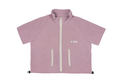 GW Full Zipped Cropped S/SLV (Wisteria Purple)