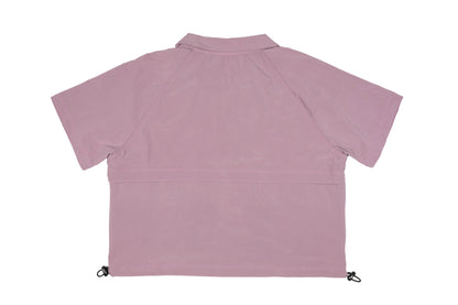 GW Full Zipped Cropped S/SLV (Wisteria Purple)
