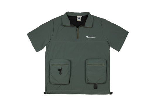 GW Quarter zipped short sleeves V2 (Hunter Green)
