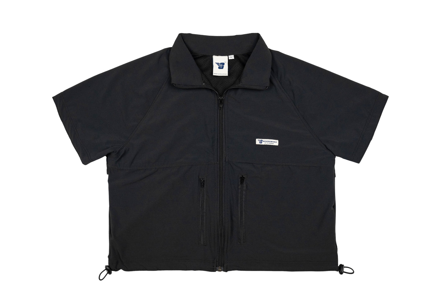 GW Full Zipped Cropped S/SLV (Black)
