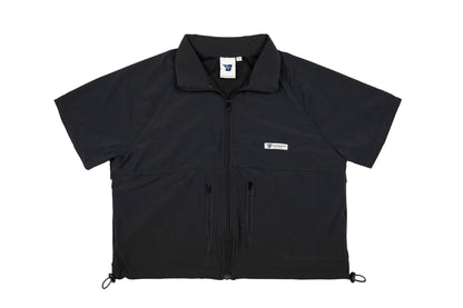 GW Full Zipped Cropped S/SLV (Black)