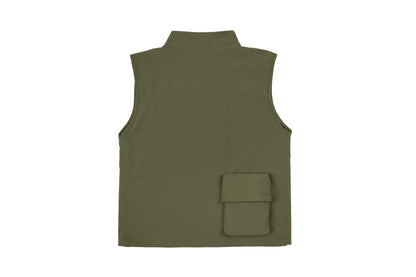 GW Zip Up Women Vest (Army Green)