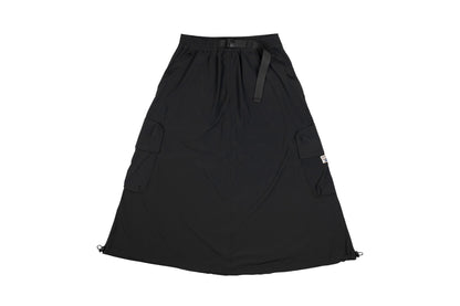 GW Nylon Maxi Cargo Skirt (Black)