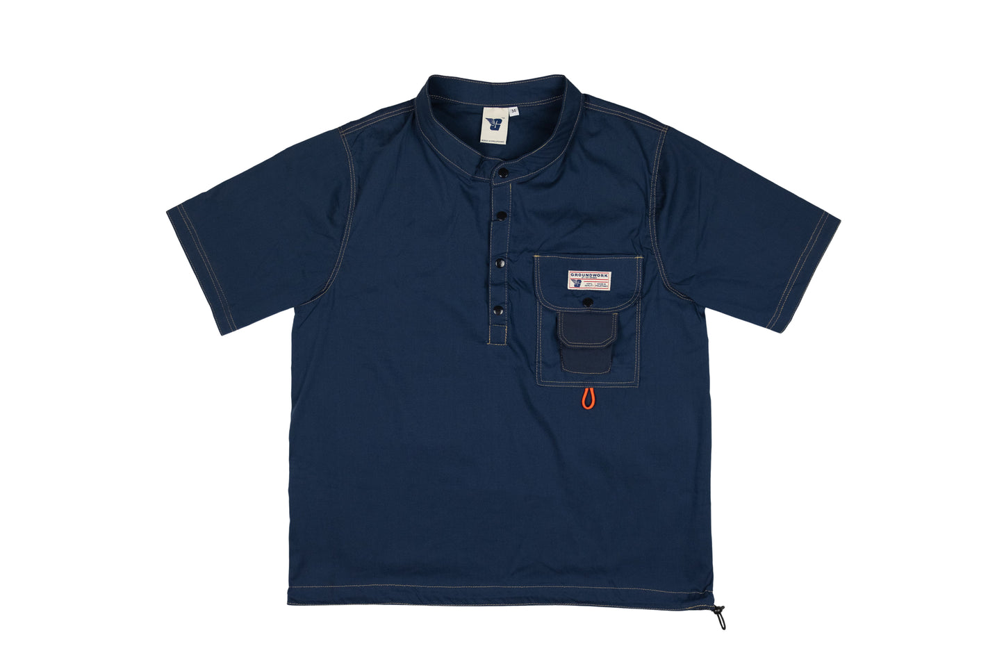 GW Mandarin Collared S/SLV (Denim Blue)