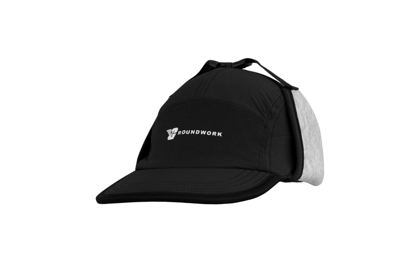 GW “Tranquil” 5-panel Cap W/ Ear Flaps (Black)