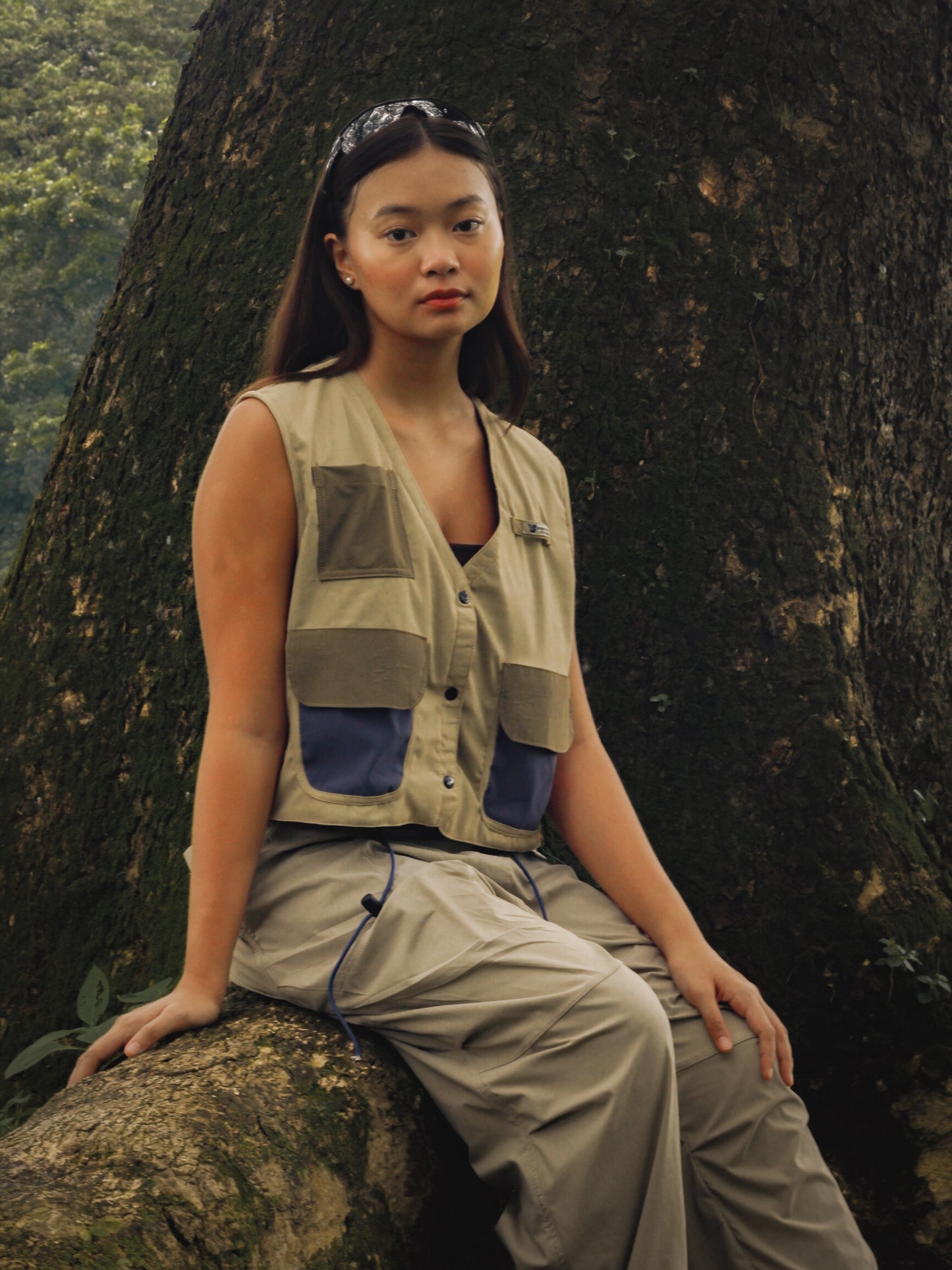 GW Cropped Vest V2 (Light Khaki)