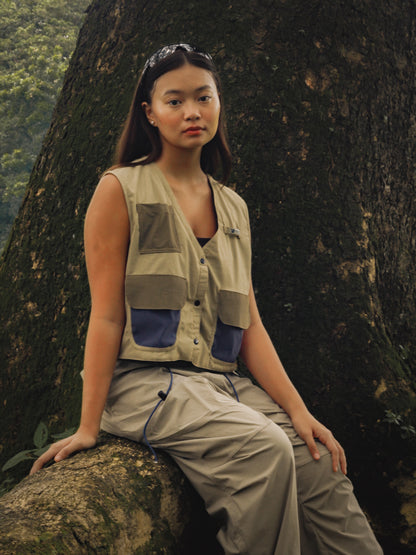 GW Cropped Vest V2 (Light Khaki)