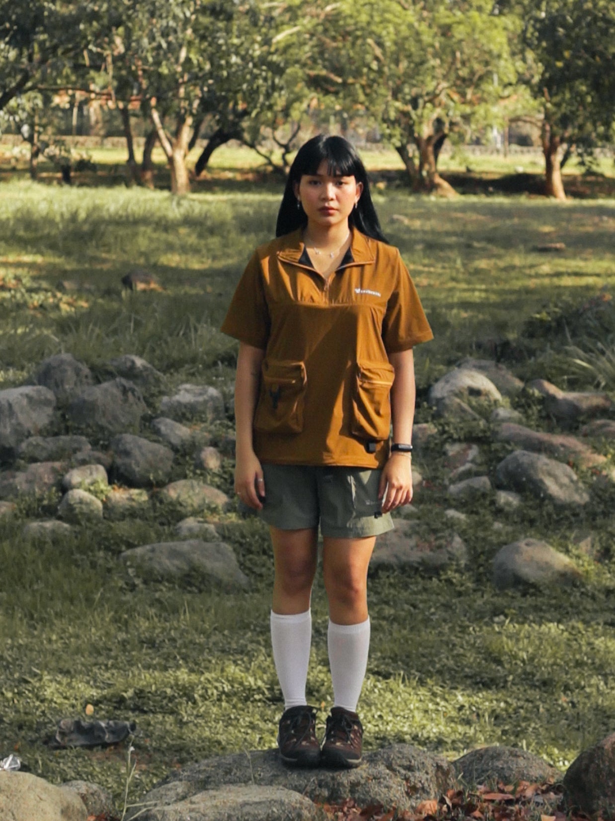 GW Quarter zipped short sleeves V2 (Mustard)