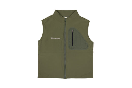 GW Zip Up Women Vest (Army Green)
