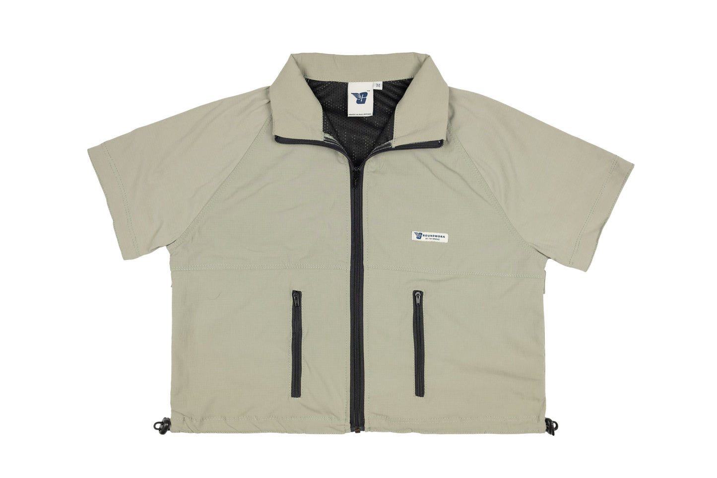 GW Full Zipped Cropped S/SLV (Sand)